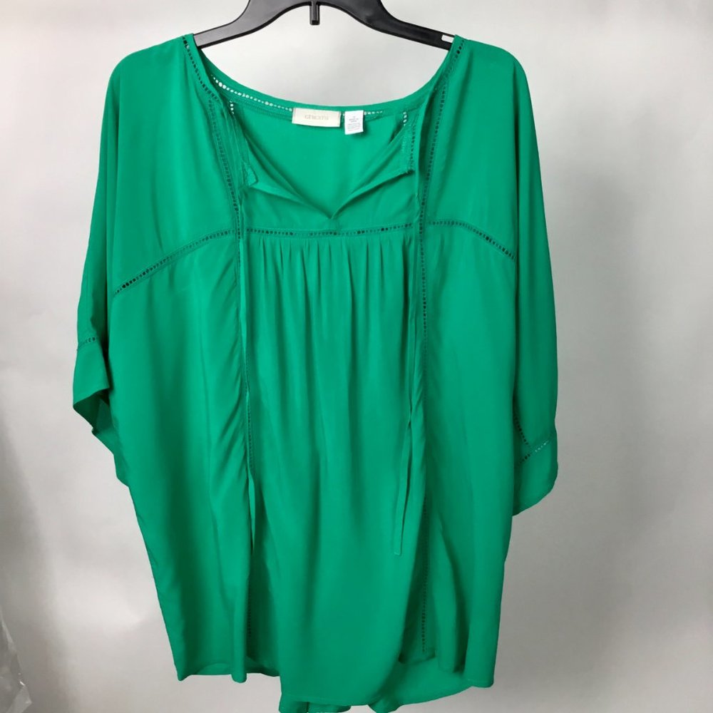 CHICO'S Short Sleeve Blouse